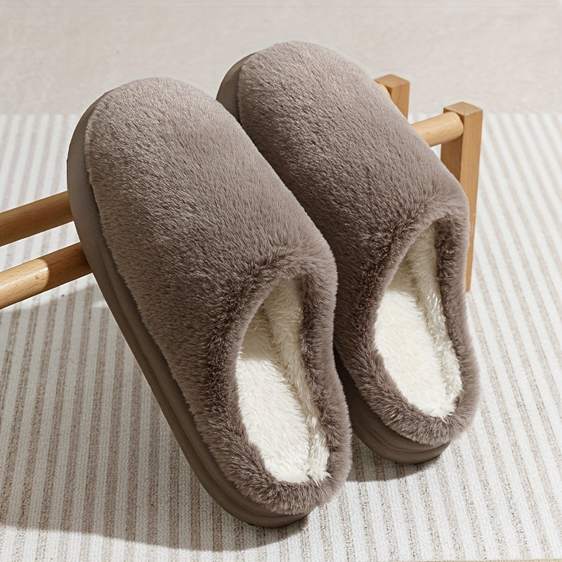 Chaussons Doublés en Fausse Fourrure – Ultra-Chauds, Confortables et Antidérapants