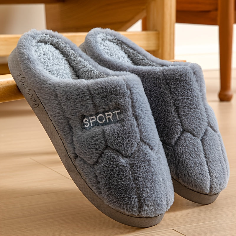 Chaussons « SPORT » en Peluche – Ultra-Doux, Chauds et Confortables