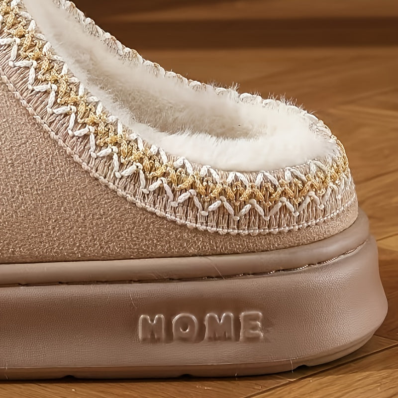 Chaussons en Polaire Doublés en Peluche – Confort & Élégance