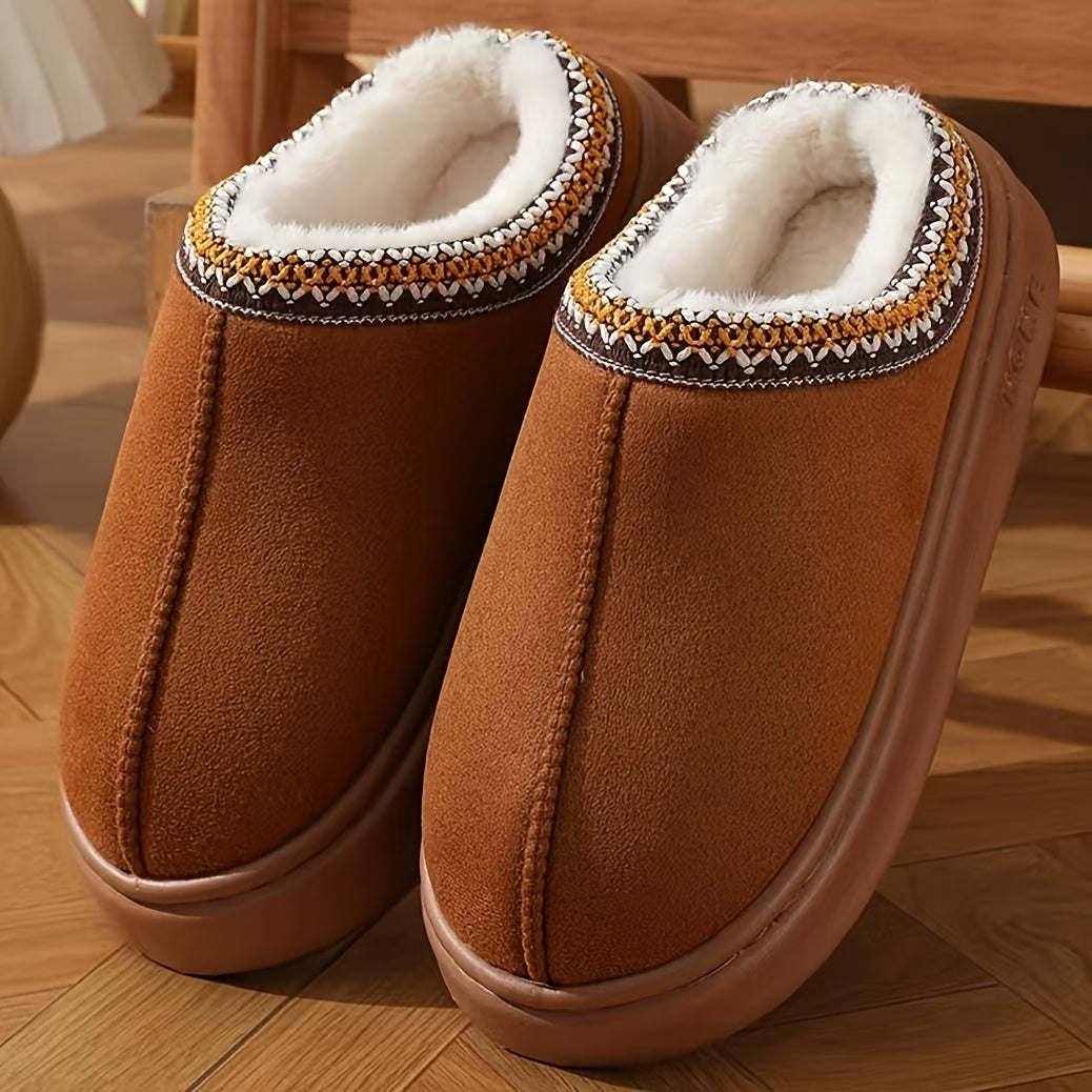 Chaussons en Polaire Doublés en Peluche – Confort & Élégance
