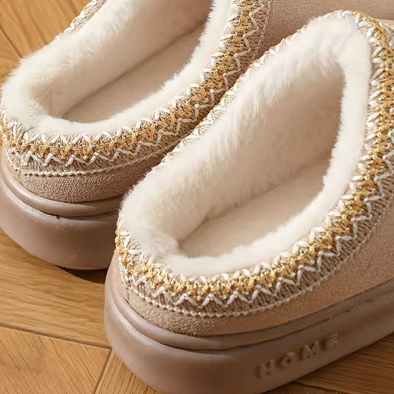 Chaussons en Polaire Doublés en Peluche – Confort & Élégance