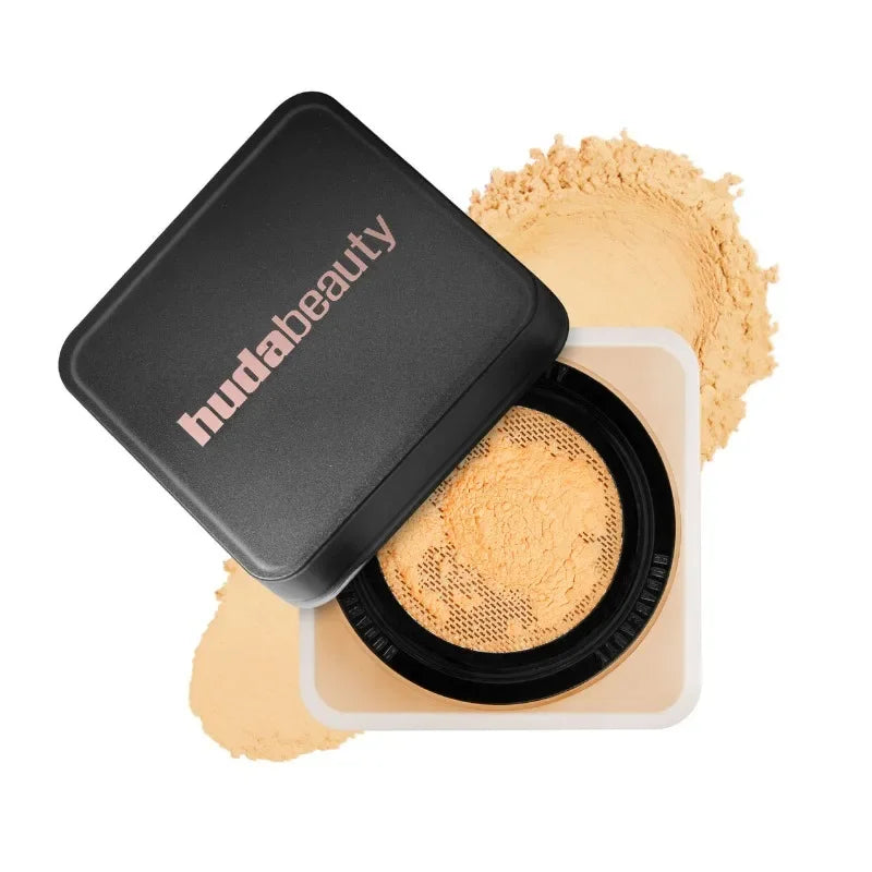 Huda Beauty – Poudre Fixante Ultra-Fine Longue Tenue, Effet Zéro Pores & Contrôle de Brillance