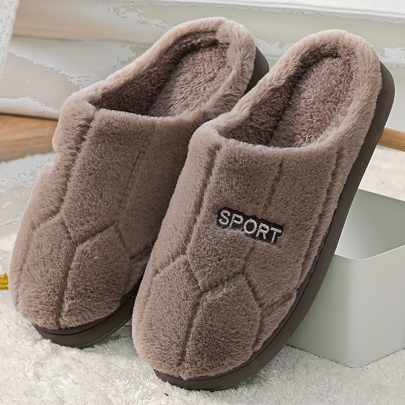 Chaussons « SPORT » en Peluche – Ultra-Doux, Chauds et Confortables