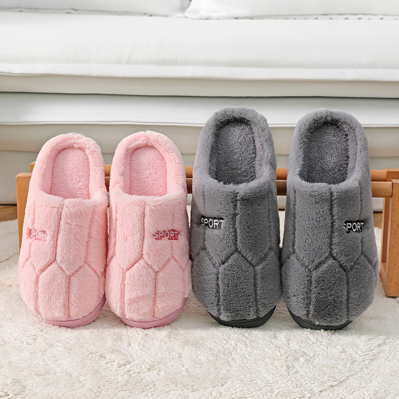 Chaussons « SPORT » en Peluche – Ultra-Doux, Chauds et Confortables
