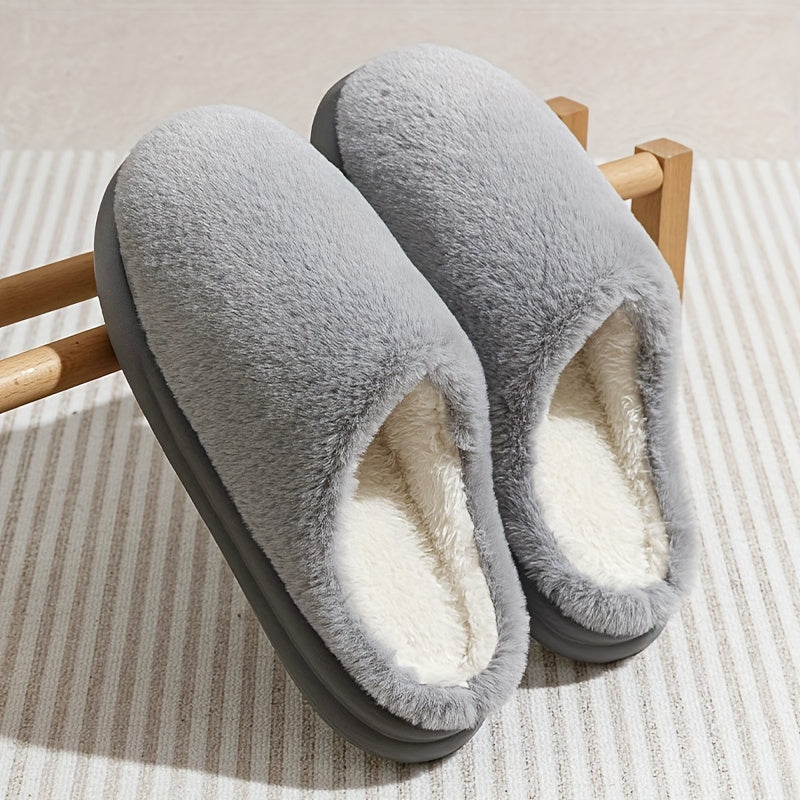 Chaussons Doublés en Fausse Fourrure – Ultra-Chauds, Confortables et Antidérapants