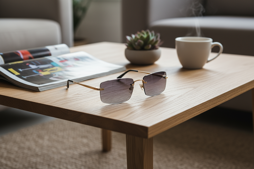 Leichte Brille, selbstbewusster Stil